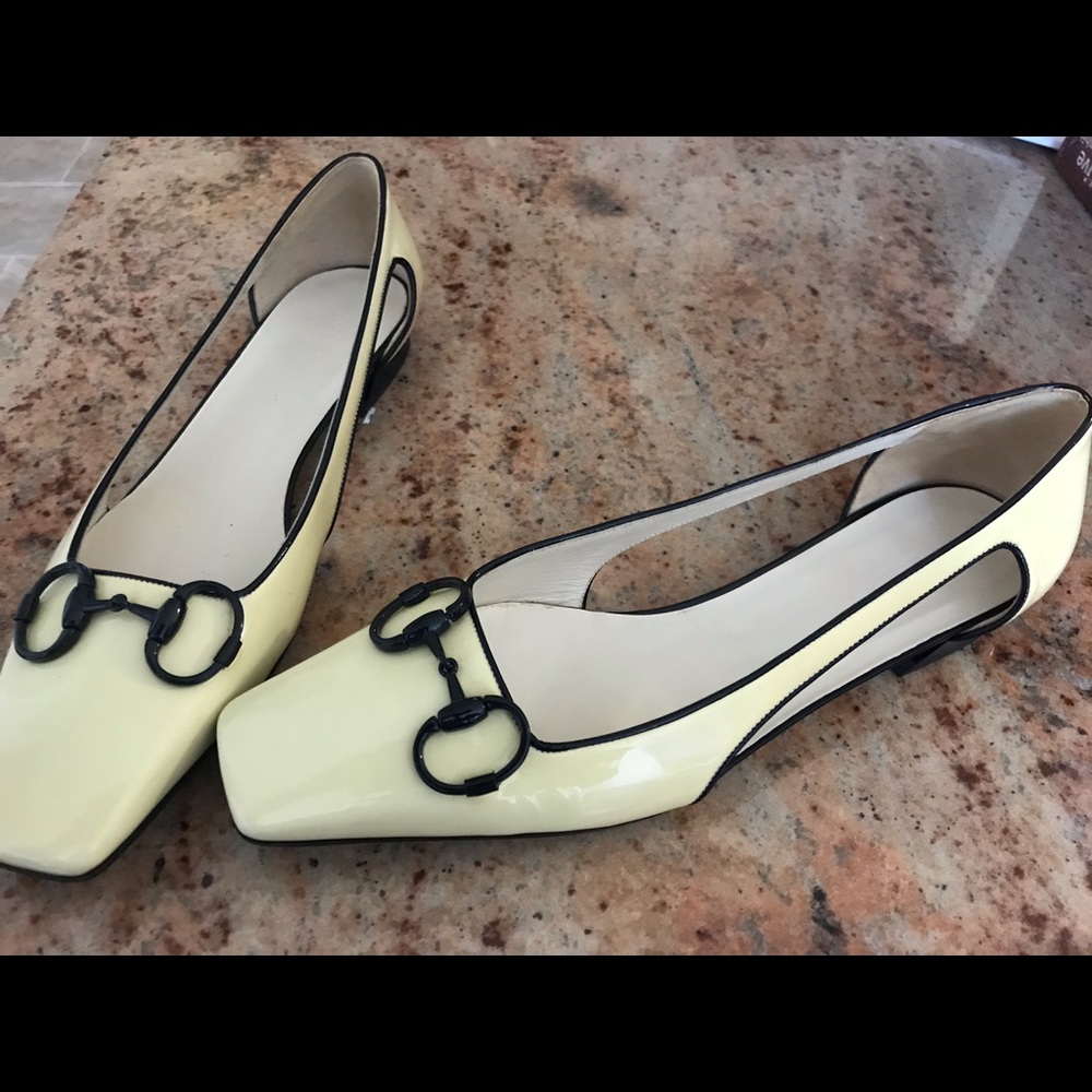 Gucci Patient Flats Stunning Two Tone $775